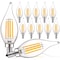 Luxrite CA11 LED Light Bulbs 5W (60W Equivalent) 550LM 3000K Soft White Dimmable E12 Candelabra Base 12-Pack LR21595-12PK - alternate 1